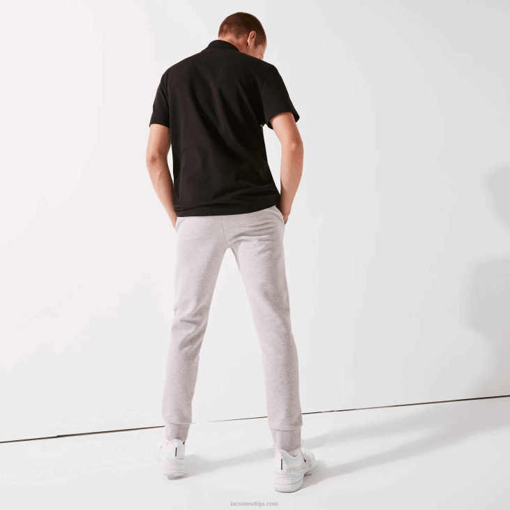 мушкарци спортске памучне памучне панталоне за тенис 86881204 сиви кине цца Lacoste