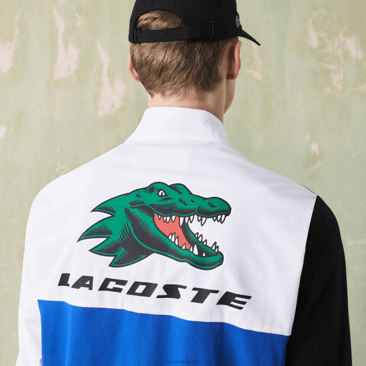 мушкарци спортска тениска тренерка са крокодилским принтом 86881144 бела црна плава жута л74 Lacoste