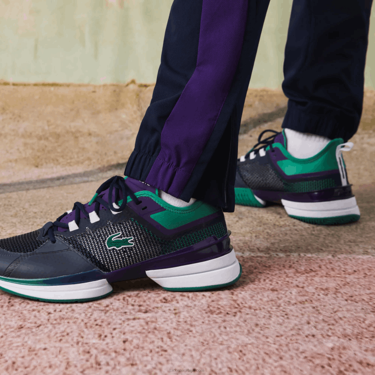 мушкарци спортска тениска тренерка са крокодилским принтом 86881145 морнарско плава зелена љубичаста бела ксб Lacoste