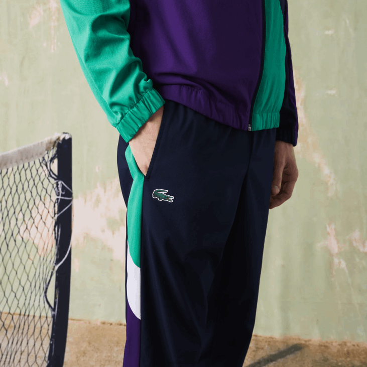 мушкарци спортска тениска тренерка са крокодилским принтом 86881145 морнарско плава зелена љубичаста бела ксб Lacoste