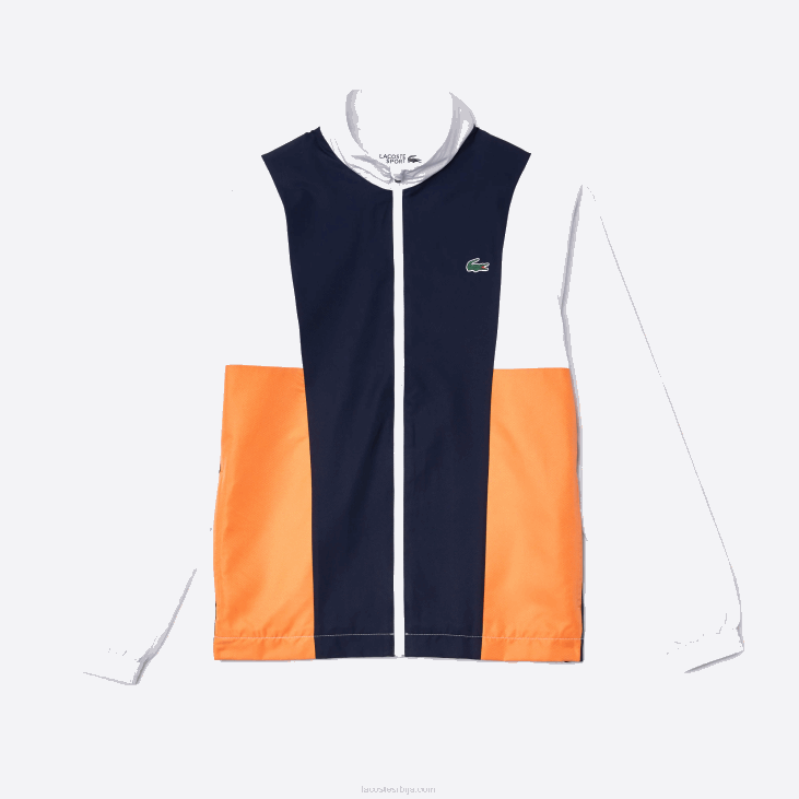 мушкарци спортска брендирана цолорблоцк тренерка 86881156 бела наранџаста тамноплава 8ти Lacoste