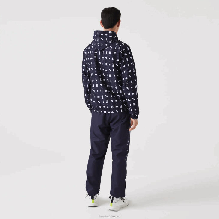 мушкарци спортска тениска тренерка 86881194 бела тамноплава р20 Lacoste