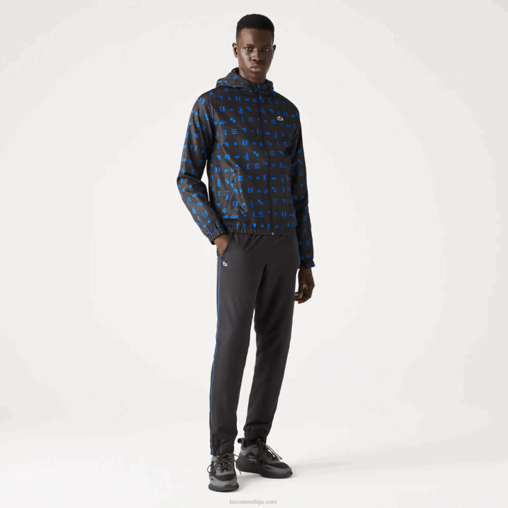 мушкарци спортска тениска тренерка 86881195 плава црна т92 Lacoste