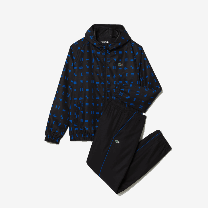 мушкарци спортска тениска тренерка 86881195 плава црна т92 Lacoste