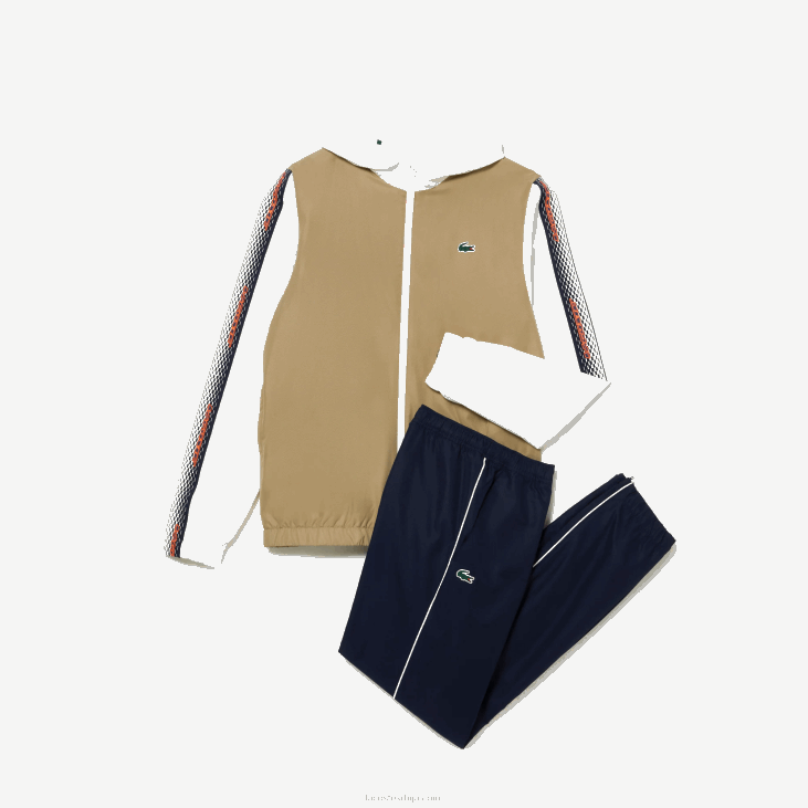 мушкарци сет за тенис регулар фит 8688342 беж тамноплава бела 8к2 Lacoste