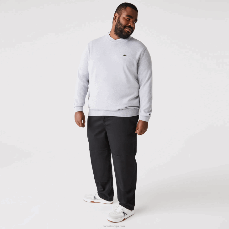 мушкарци цхинос од органског памука од габардина 86881587 црна 031 Lacoste