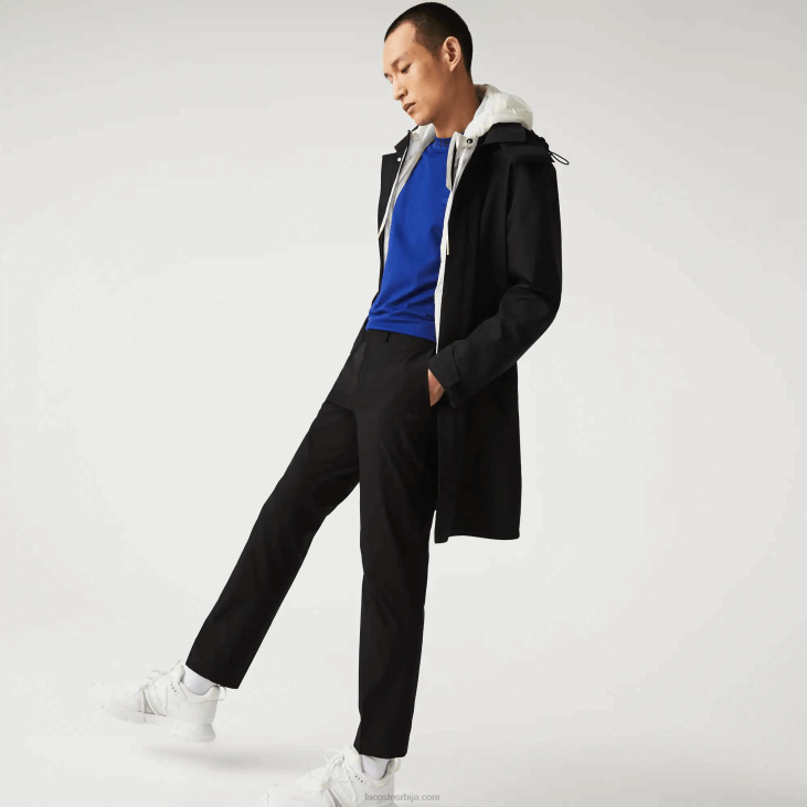 мушкарци слим фит лагане водоотпорне цхино хлаче 86881588 црна 031 Lacoste