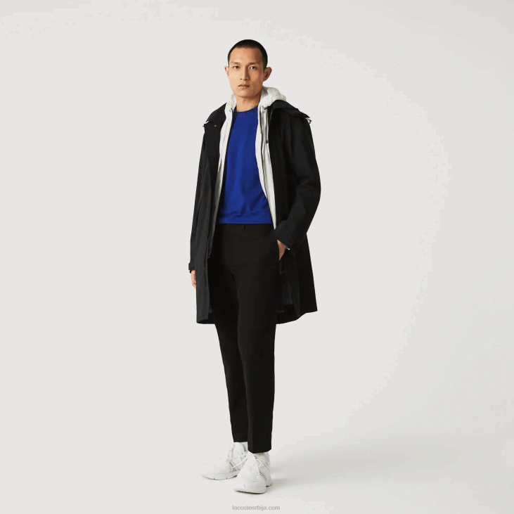 мушкарци слим фит лагане водоотпорне цхино хлаче 86881588 црна 031 Lacoste