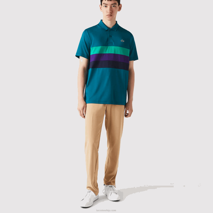 мушкарци спортске растезљиве панталоне за голф 8688424 беж 02с Lacoste