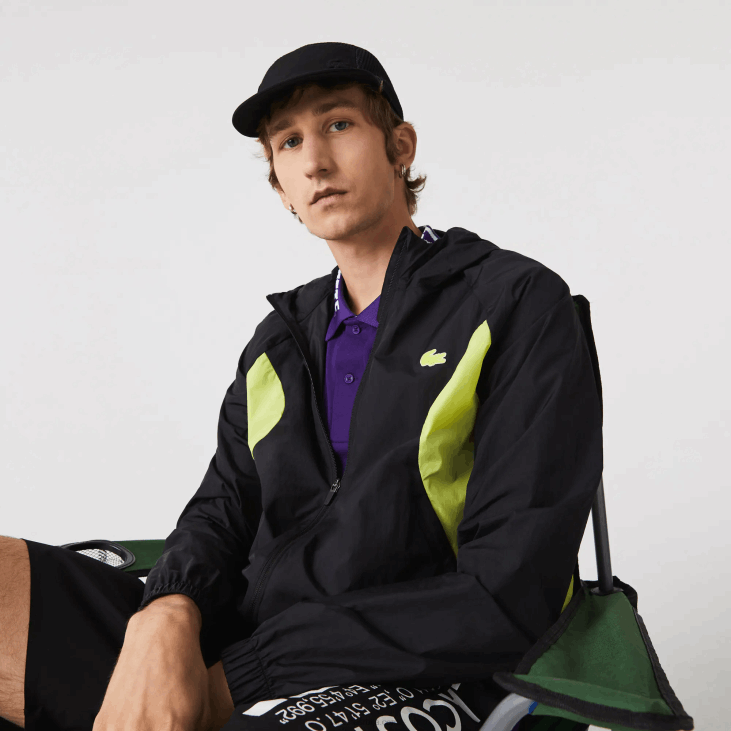 мушкарци спортска пакована ветровка 86881254 црно жута 60р Lacoste