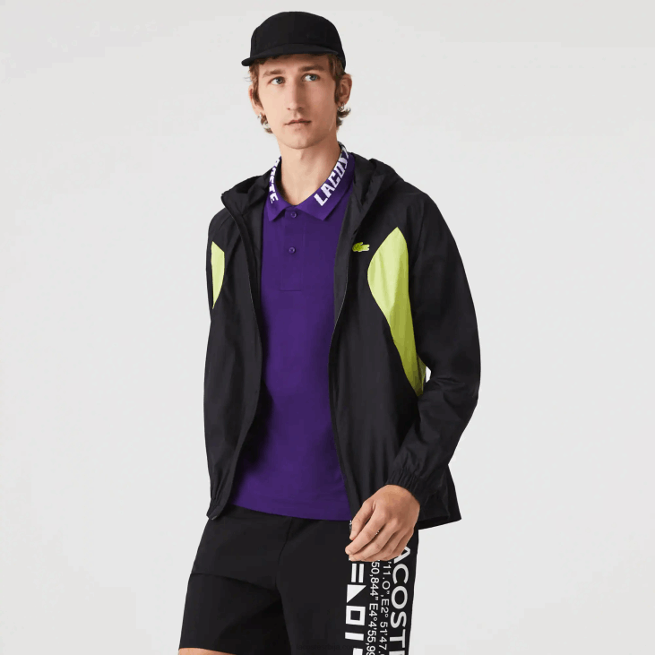 мушкарци спортска пакована ветровка 86881254 црно жута 60р Lacoste