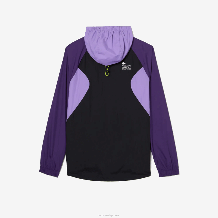 мушкарци спортска пакована ветровка 86881255 црно љубичаста 6кб Lacoste