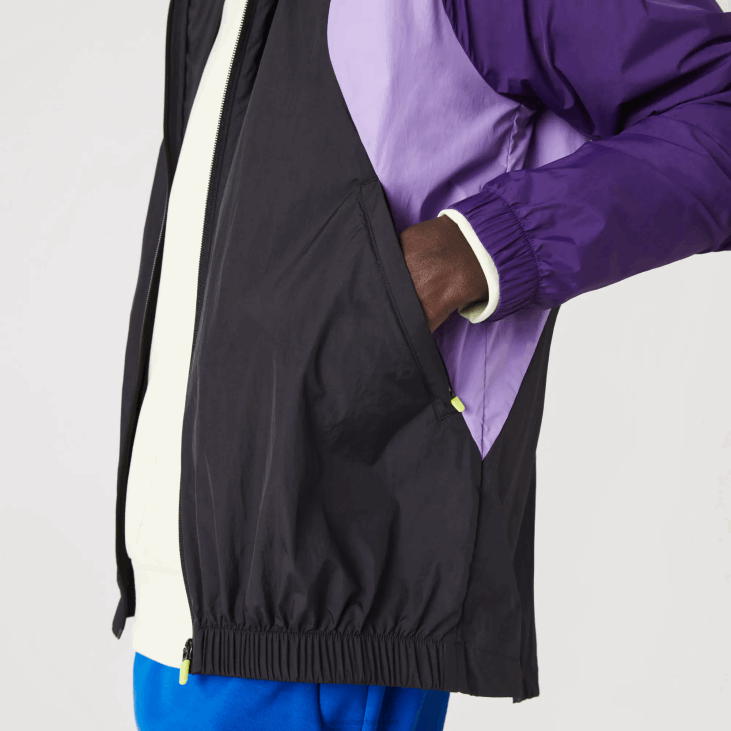 мушкарци спортска пакована ветровка 86881255 црно љубичаста 6кб Lacoste