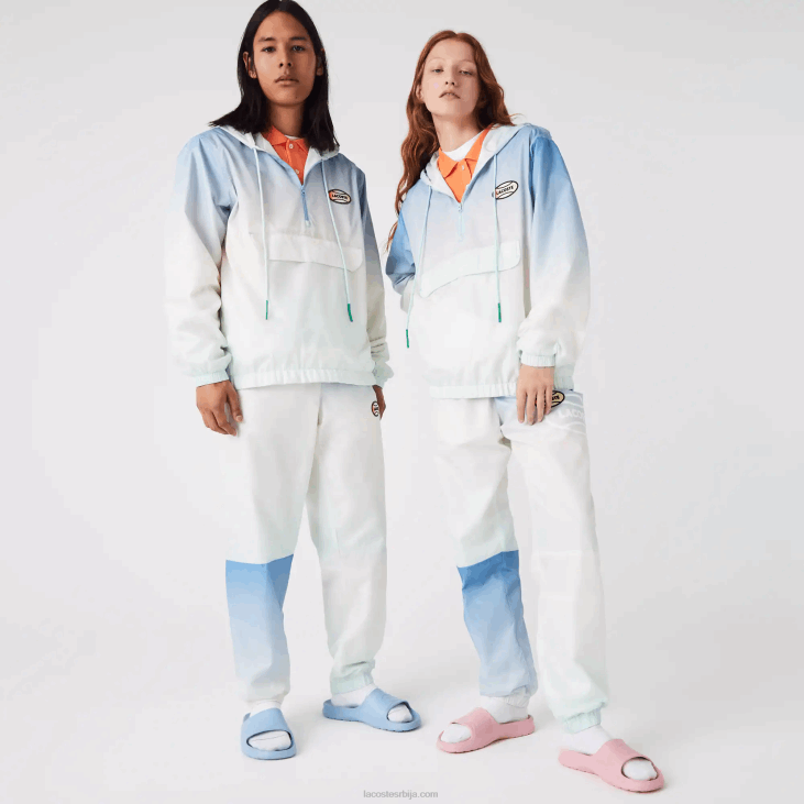 мушкарци жива лагана ветровка пуловера 86881280 плаво бела тиркизна 3ук Lacoste