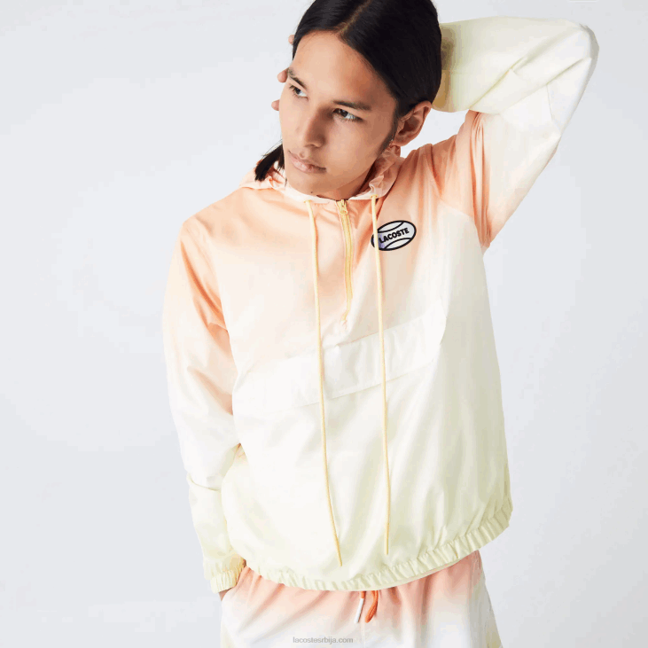 мушкарци жива лагана ветровка пуловера 86881281 наранџасто бело жуто з81 Lacoste