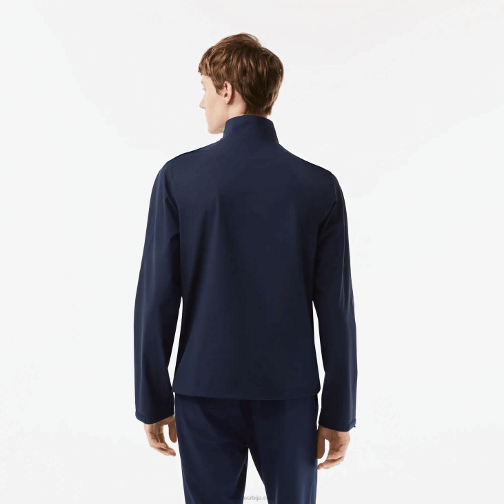 мушкарци водоотпорна ветровка за голф са затварачем 8688394 тамноплава 423 Lacoste