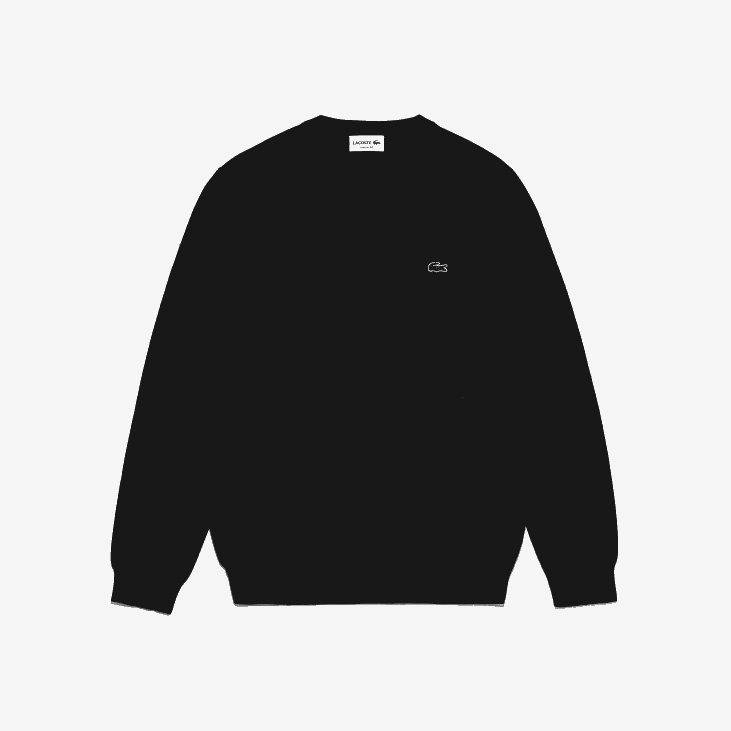 мушкарци џемпер од органског памука са в-изрезом 86881323 црна 031 Lacoste