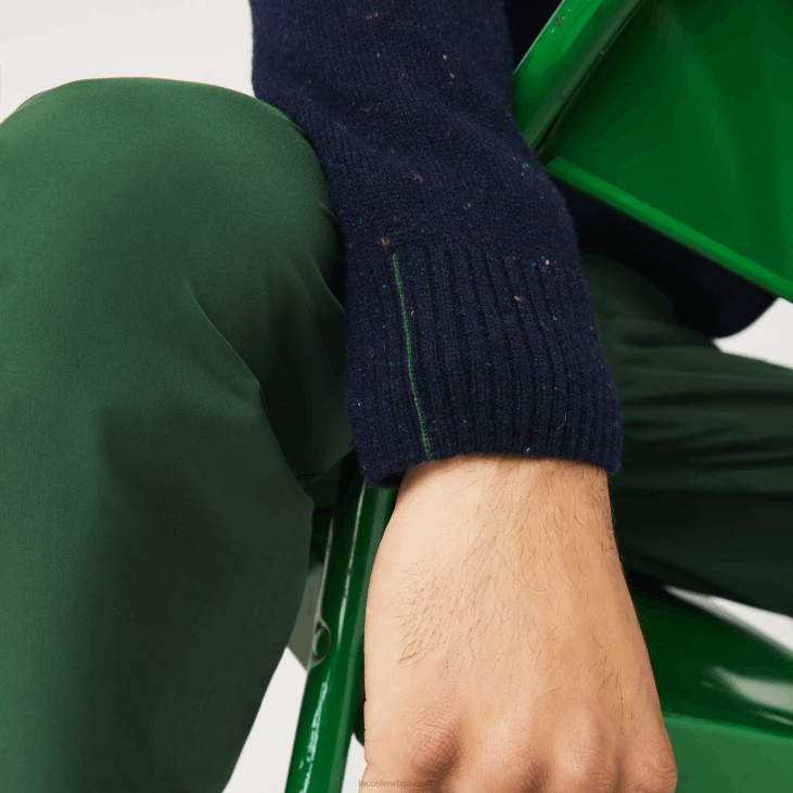 мушкарци џемпер од вуненог дреса редовног кроја 86881507 тамноплава 7цг Lacoste