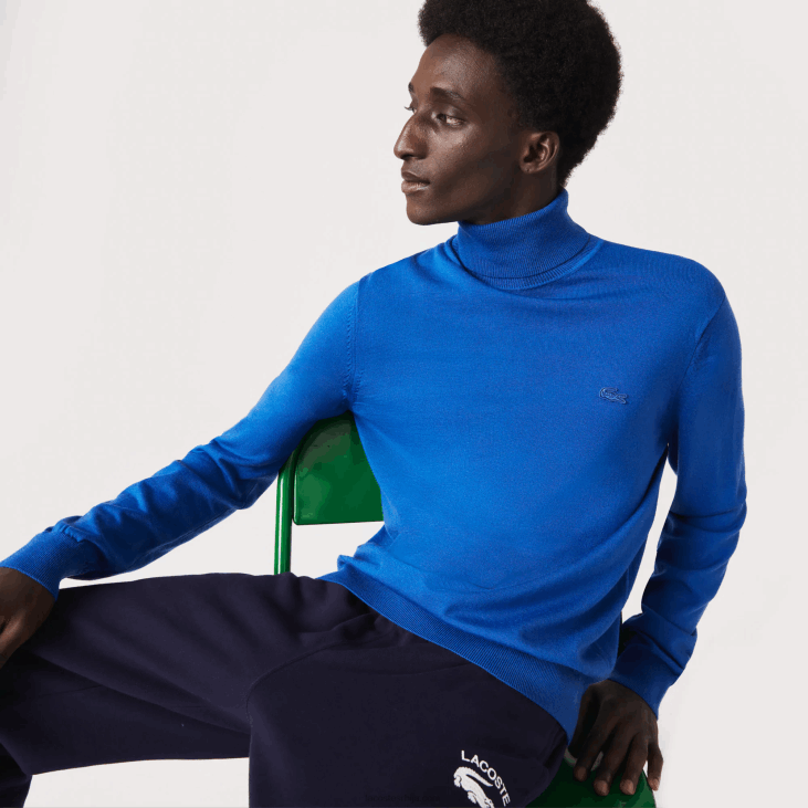 мушкарци џемпер од мерино вуне 86881594 плава к1к Lacoste