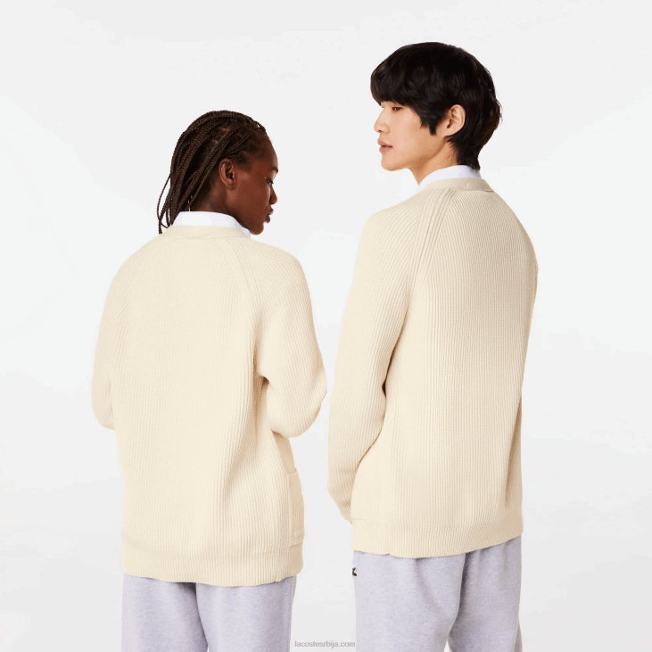 мушкарци Кардиган од органског памука са в-изрезом 8688492 вхите кфј Lacoste