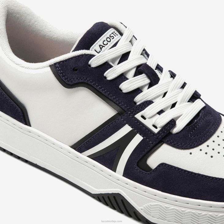 мушкарци л001 кожне патике 86881752 бела и тамноплава 042 Lacoste