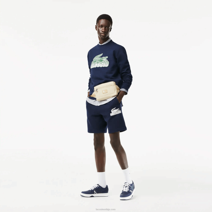 мушкарци л001 кожне патике у боји 86881829 морнарско-бела 092 Lacoste