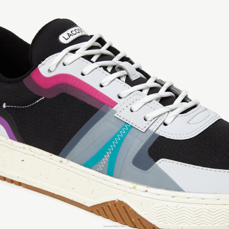 мушкарци л001 еко синтетичке и текстилне цолор-блок патике 86881850 блацк 02х Lacoste