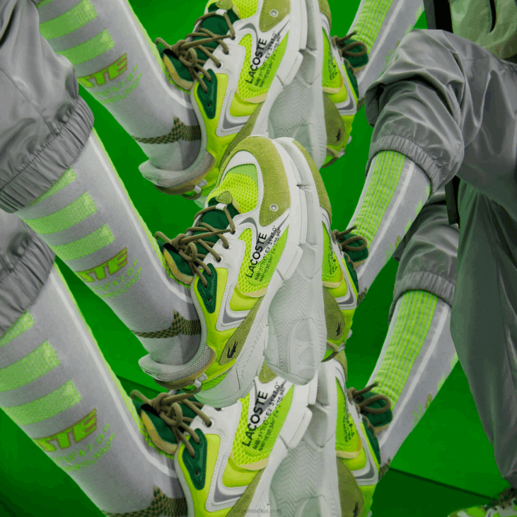 мушкарци л003 нео текстилне патике 86881696 жуто и бело и21 Lacoste