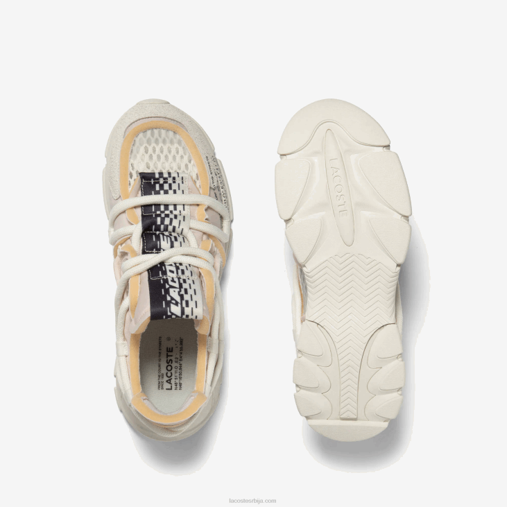 мушкарци л003 активне текстилне патике за писту 86881731 бело 18ц Lacoste