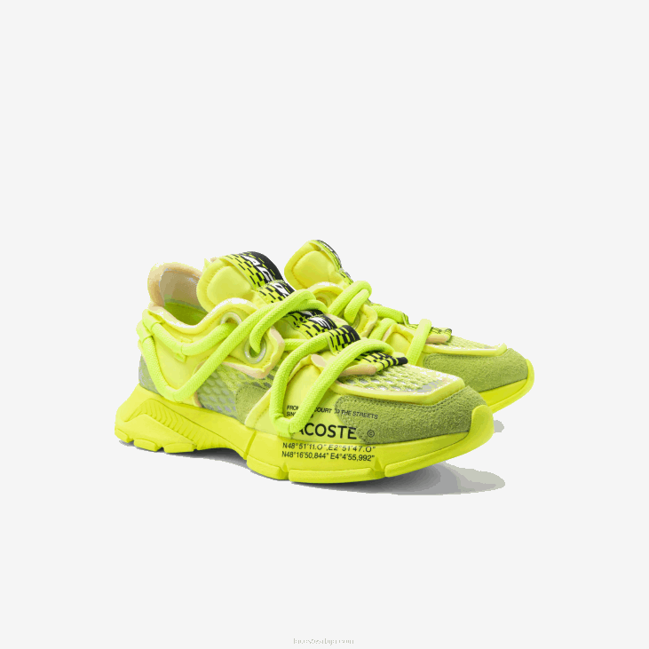 мушкарци л003 активне текстилне патике за писту 86881733 жуто жуто 2т7 Lacoste