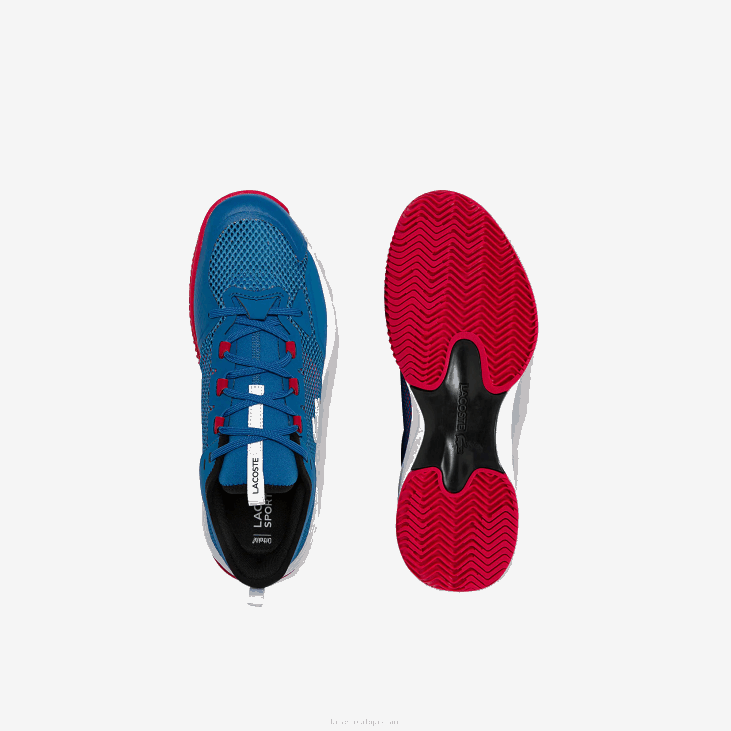 мушкарци аг-лт21 ултра текстилне тенисице 86881852 плаво бела 221 Lacoste