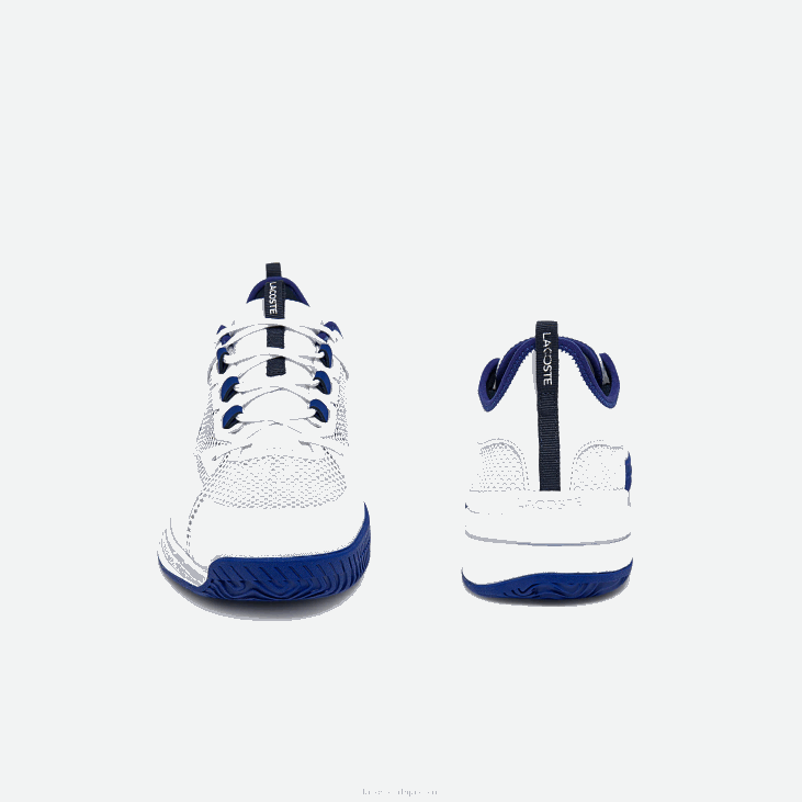 мушкарци аг-лт21 текстилне и синтетичке ципеле за тенис 86881865 бела/плава 080 Lacoste