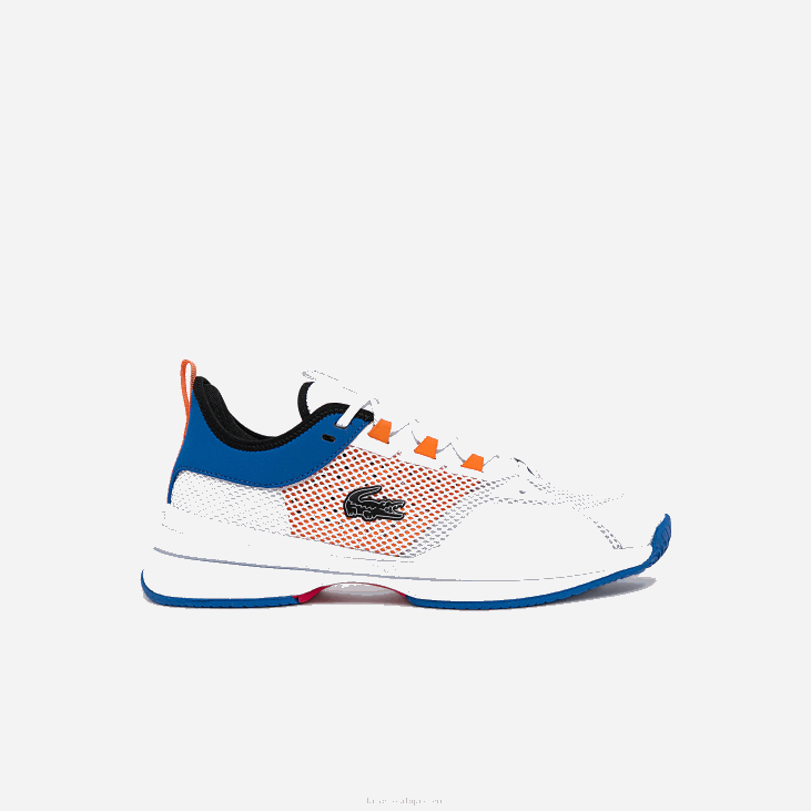 мушкарци аг-лт21 текстилне и синтетичке ципеле за тенис 86881866 бела наранџаста 1у2 Lacoste