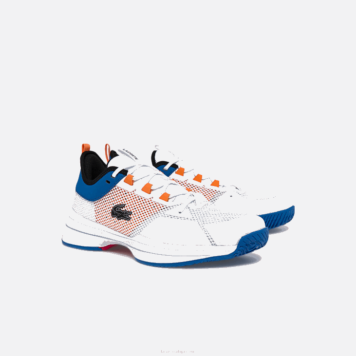 мушкарци аг-лт21 текстилне и синтетичке ципеле за тенис 86881866 бела наранџаста 1у2 Lacoste