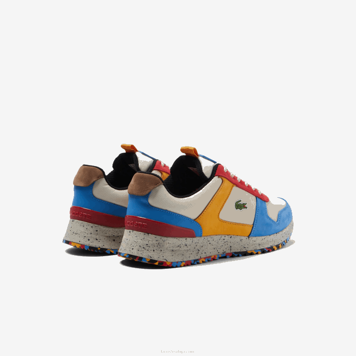 мушкарци јоггеур 2.0 кожне цолор-блок патике 86881905 бело црвено 4и0 Lacoste