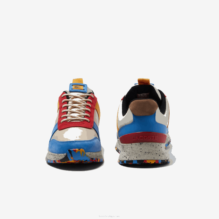 мушкарци јоггеур 2.0 кожне цолор-блок патике 86881905 бело црвено 4и0 Lacoste