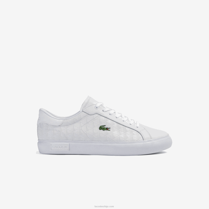 мушкарци поверцоурт кожне патике 86881703 бела 21г Lacoste