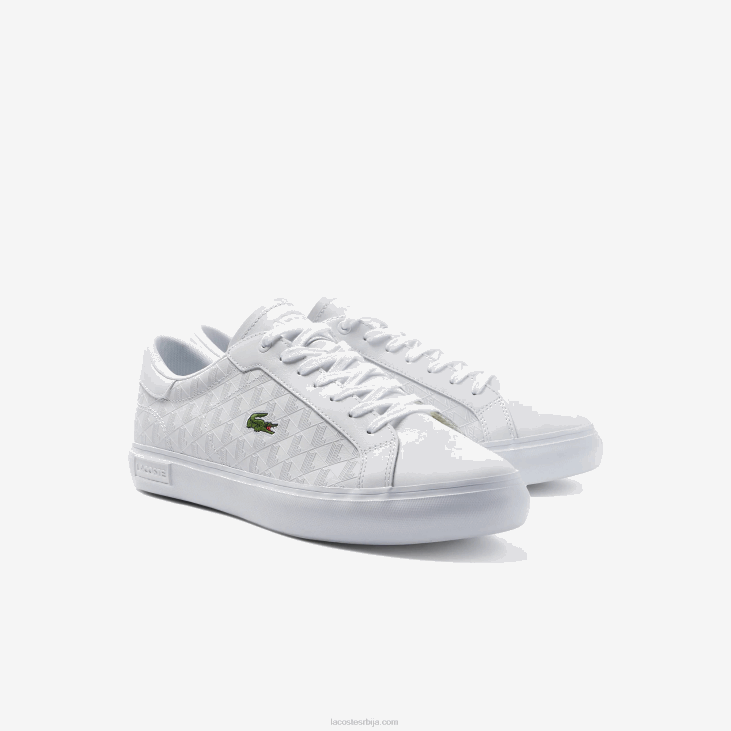 мушкарци поверцоурт кожне патике 86881703 бела 21г Lacoste
