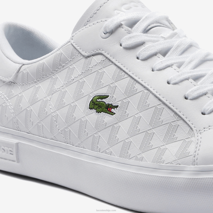 мушкарци поверцоурт кожне патике 86881703 бела 21г Lacoste