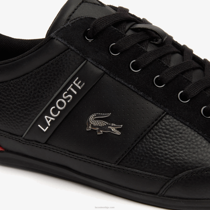 мушкарци цхаимон кожне патике 86881708 црно црвена 1б5 Lacoste