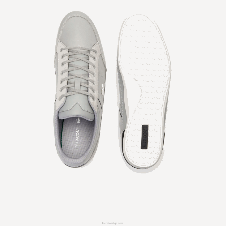 мушкарци цхаимон кожне патике 86881709 сива црна 276 Lacoste