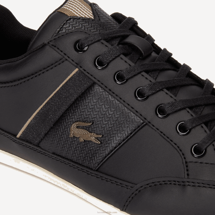мушкарци цхаимон кожне и синтетичке патике 86881715 црни каки 2х5 Lacoste