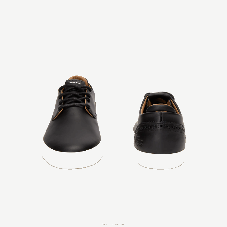 мушкарци еспарре клуб кожне патике 86881718 црно-бело 454 Lacoste