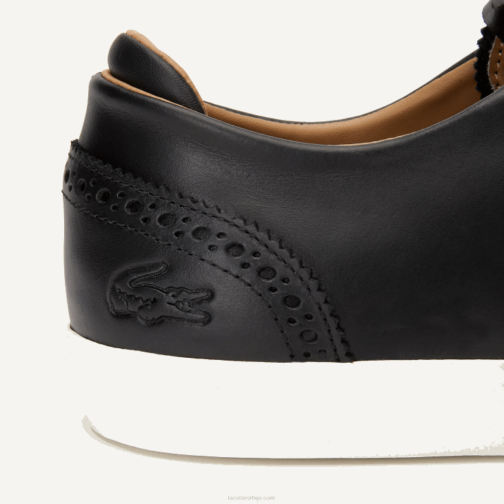 мушкарци еспарре клуб кожне патике 86881718 црно-бело 454 Lacoste