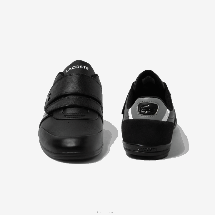 мушкарци кожне патике мисано са траком 86881726 црна и светло сива 2а2 Lacoste