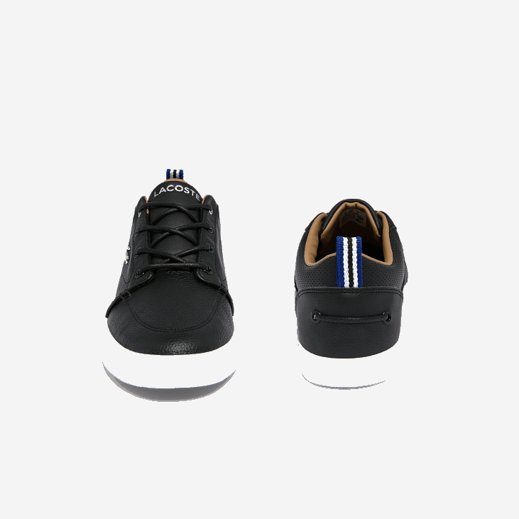 мушкарци баилисс кожне патике са перфорираним крагном 86881760 црно-бело 312 Lacoste