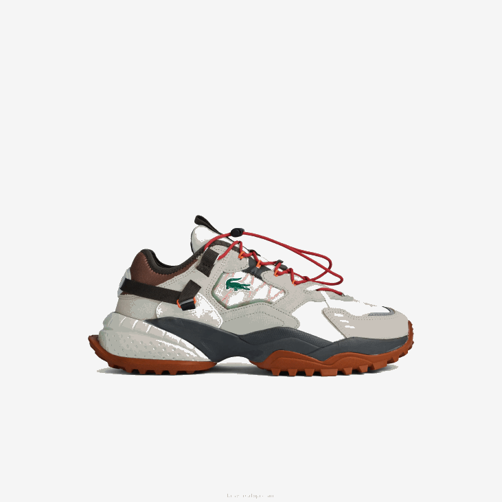 мушкарци л-гуард бреакер текстилне ципеле на отвореном 86881777 бело и браон ов8 Lacoste