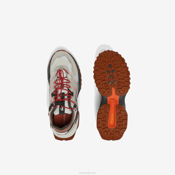 мушкарци л-гуард бреакер текстилне ципеле на отвореном 86881777 бело и браон ов8 Lacoste