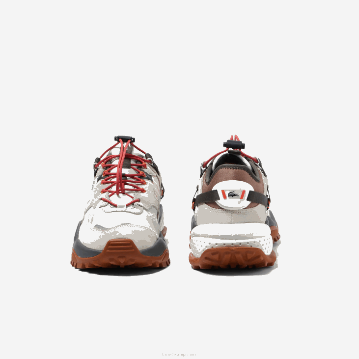 мушкарци л-гуард бреакер текстилне ципеле на отвореном 86881777 бело и браон ов8 Lacoste