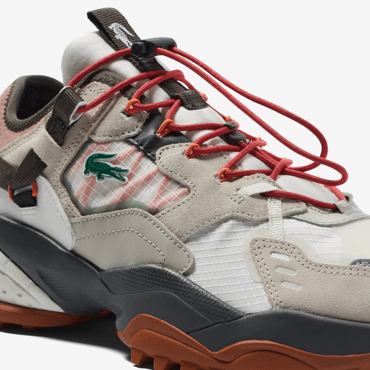 мушкарци л-гуард бреакер текстилне ципеле на отвореном 86881777 бело и браон ов8 Lacoste